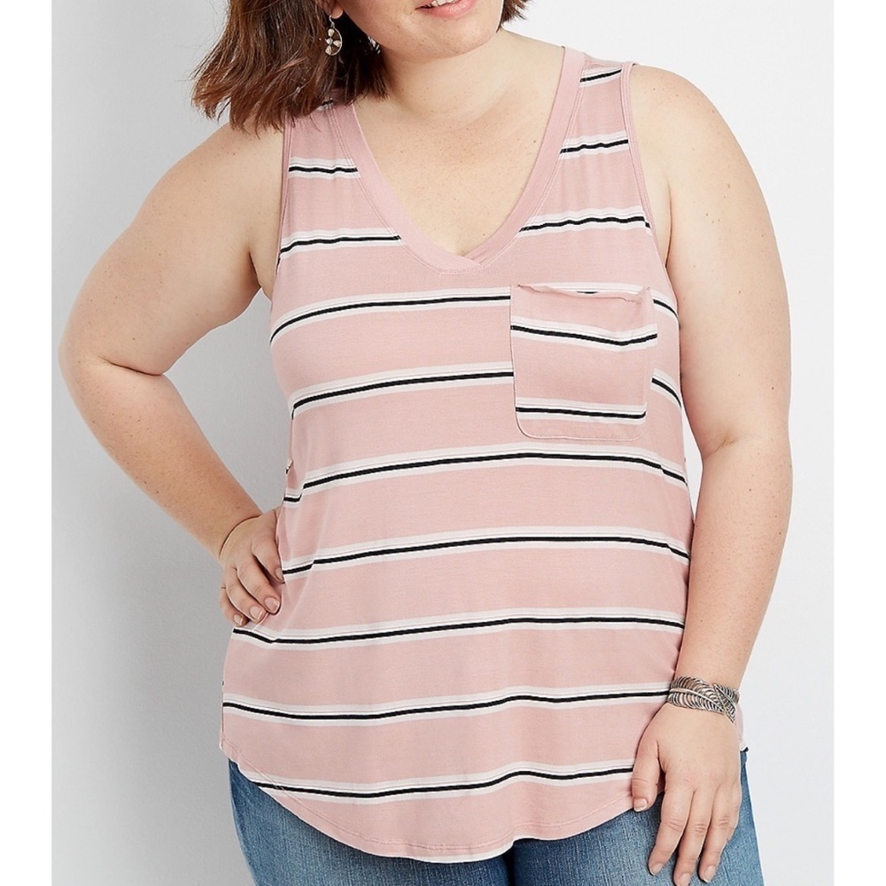 Maurices pink tank top